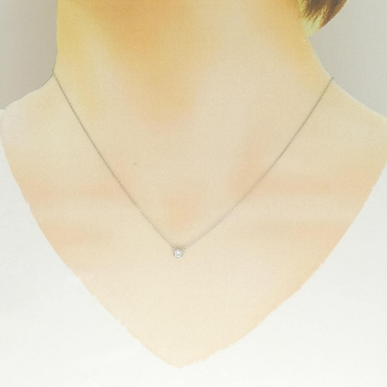 PT900/PT850 ダイヤモンド ネックレス 0.14CT