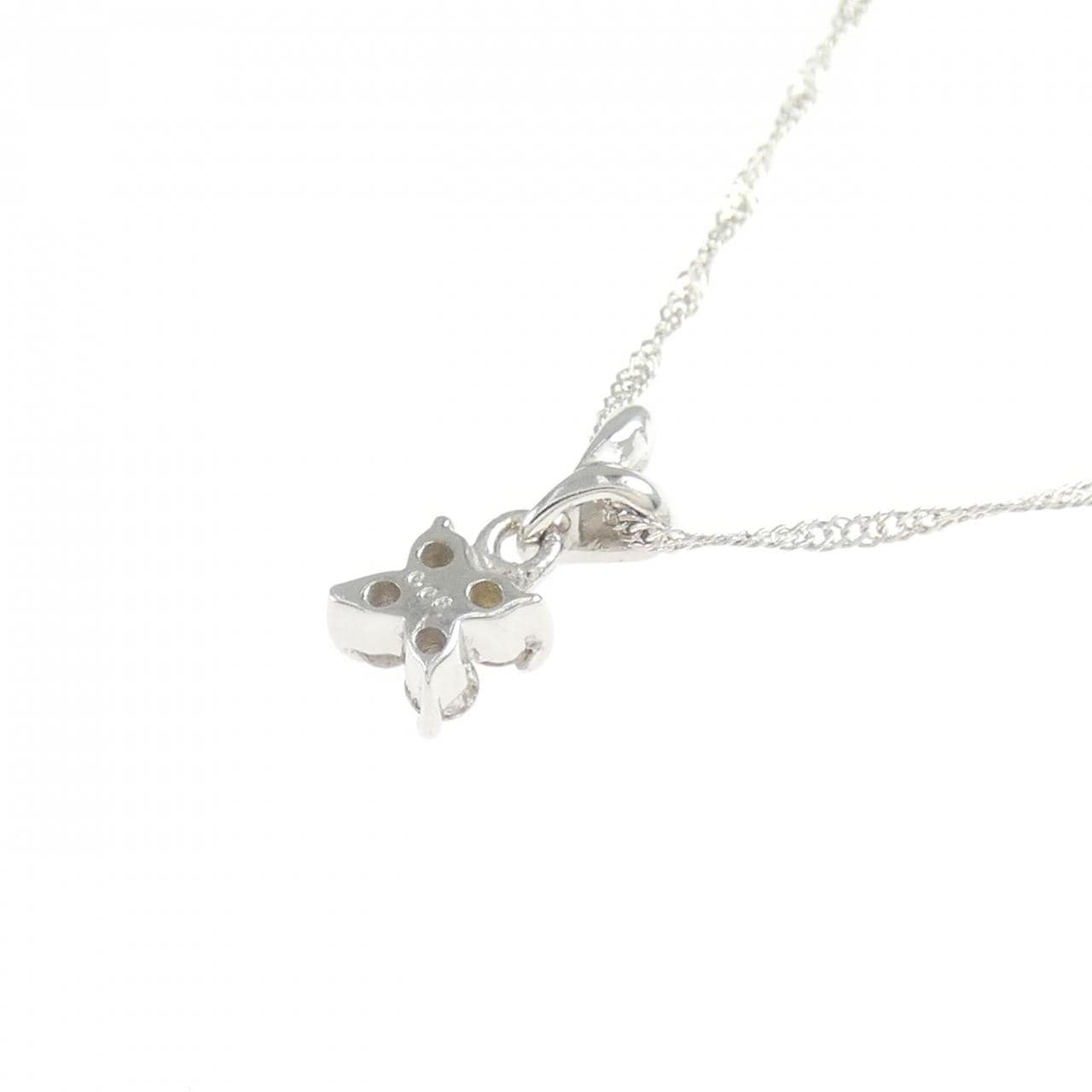K18WG ダイヤモンド ネックレス 0.08CT