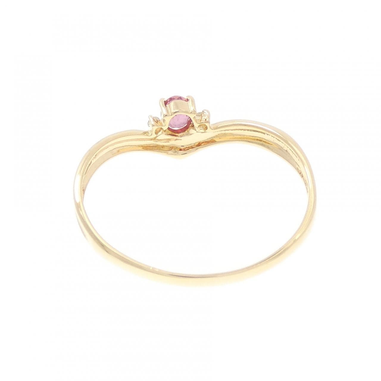 K18YG サファイヤ リング 0.11CT