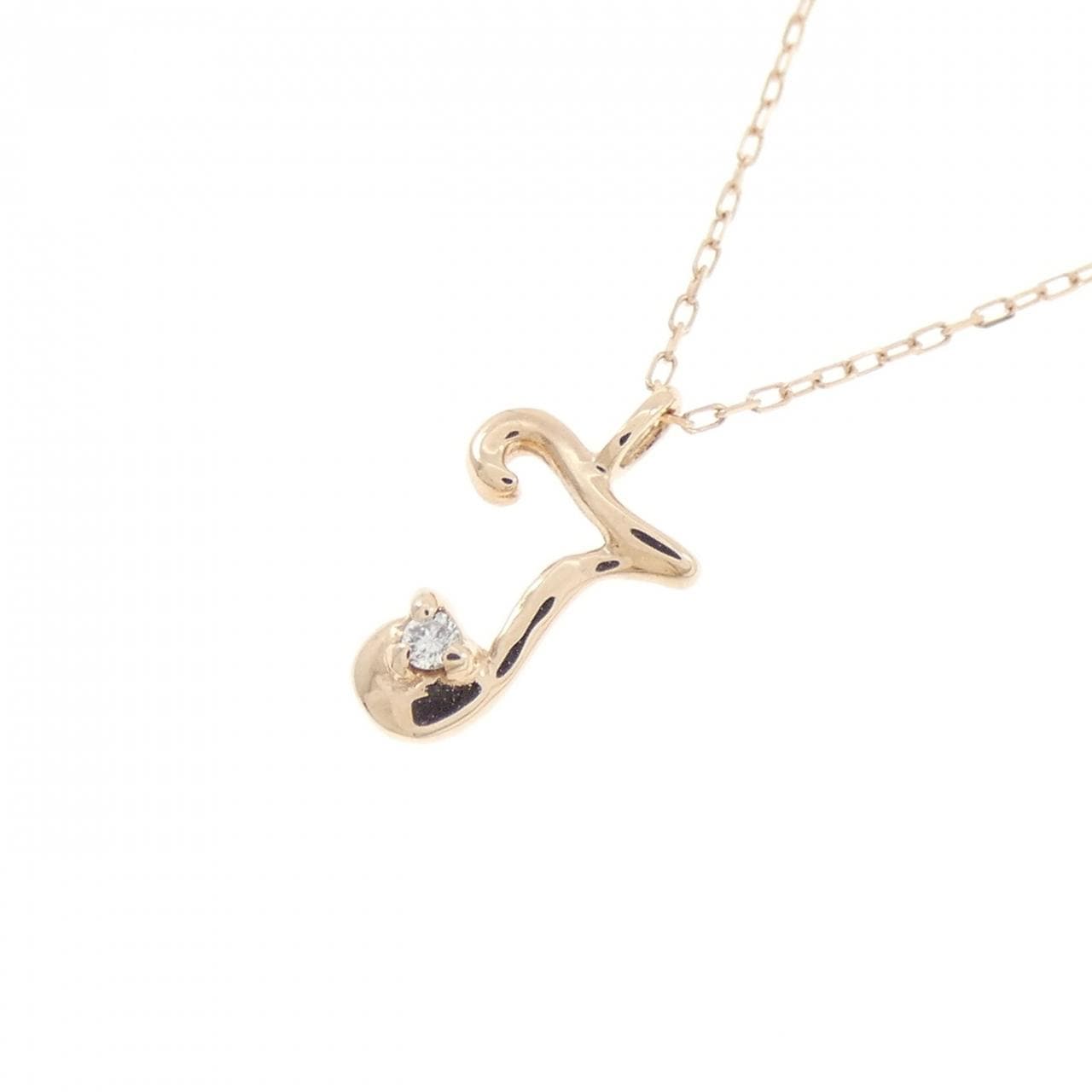 K10PG ダイヤモンド ネックレス 0.01CT