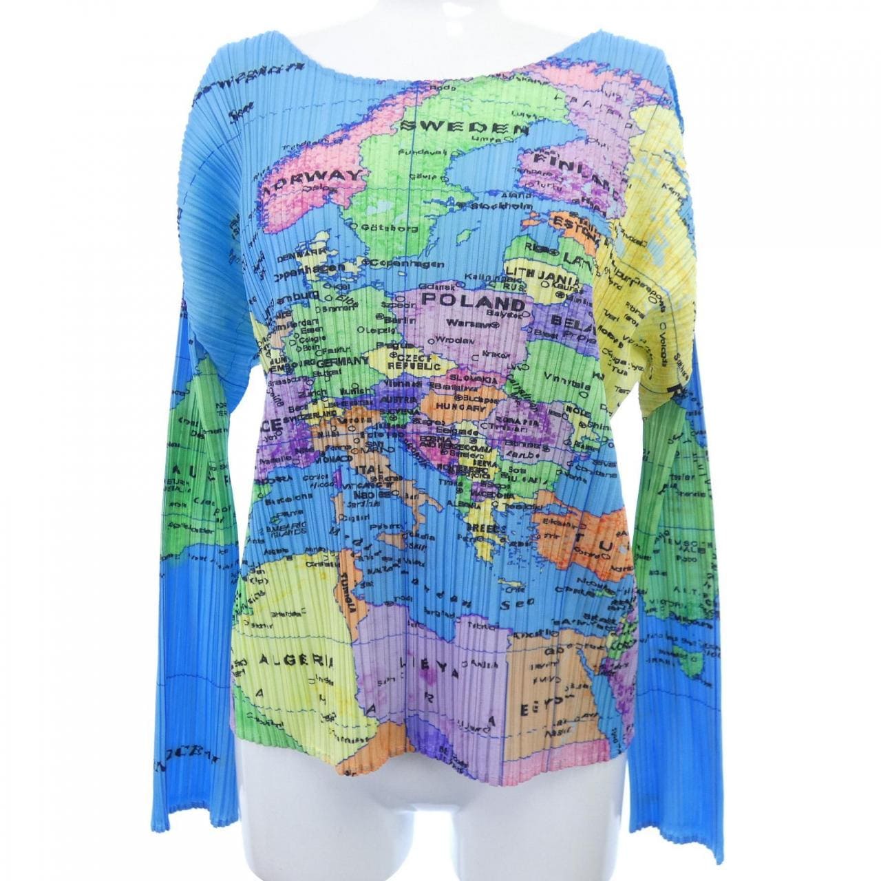プリーツプリーズ PLEATS PLEASE WORLD MAP 世界地図 PP81-JK592 7563012 トップス