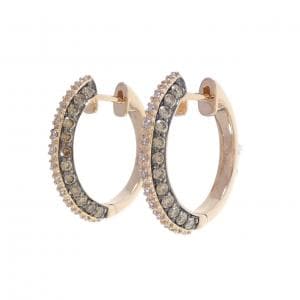 14KTPG/14KTBG ダイヤモンド ピアス