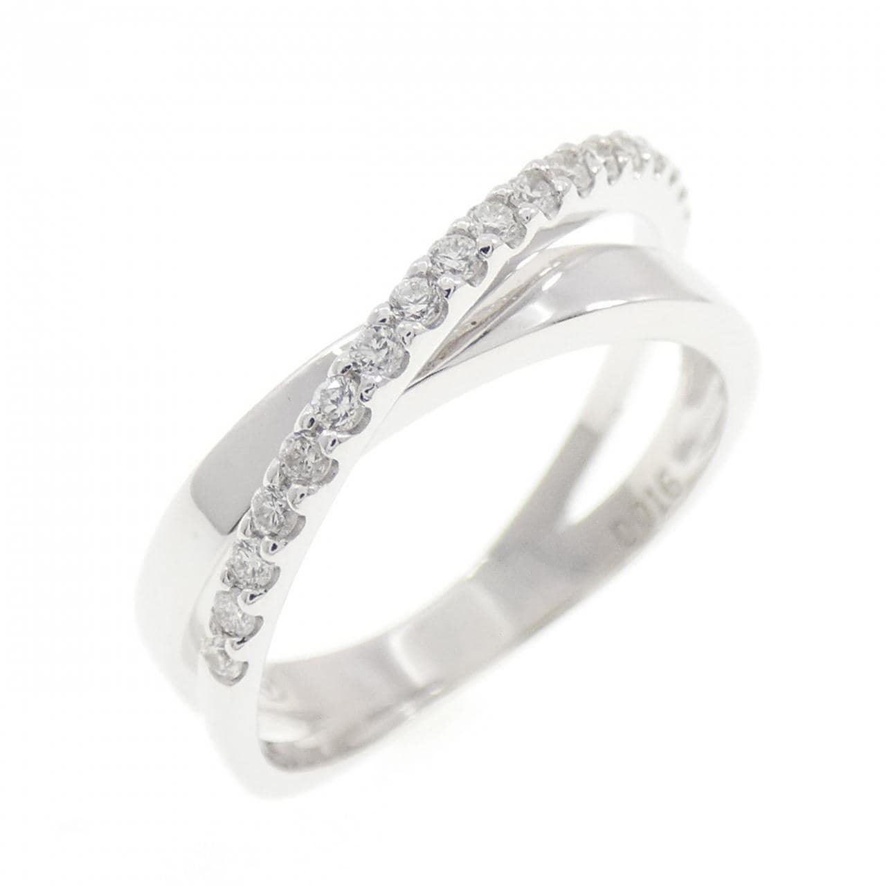 K18WG ダイヤモンド リング 0.16CT