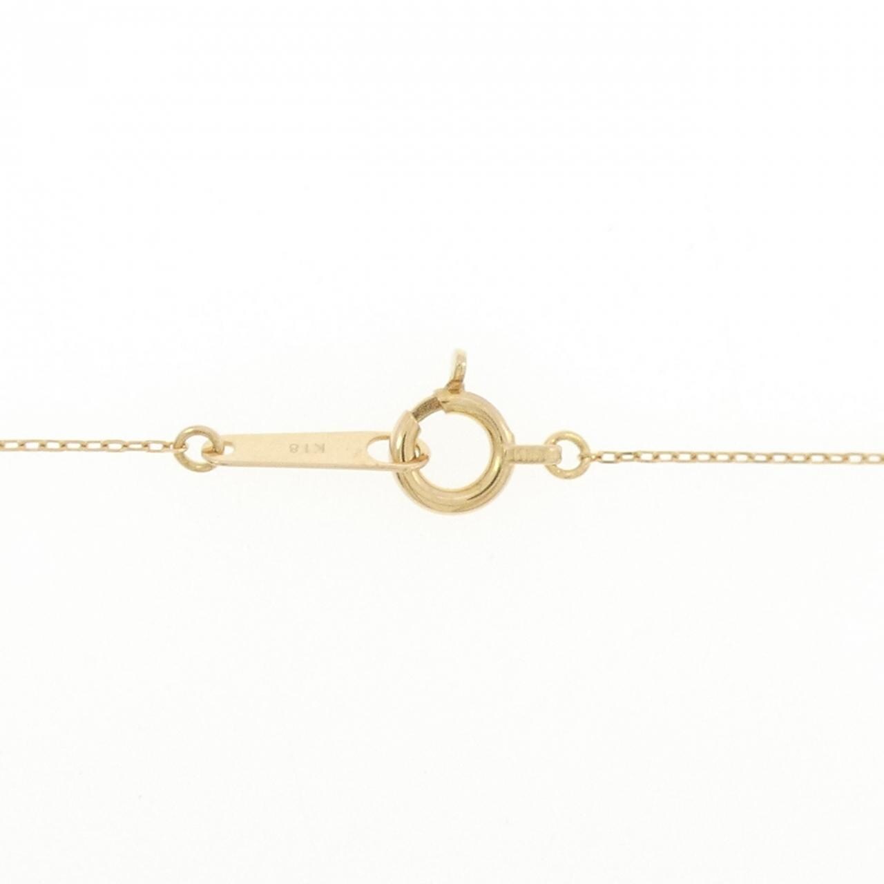 K18YG イニシャルY ダイヤモンド ネックレス