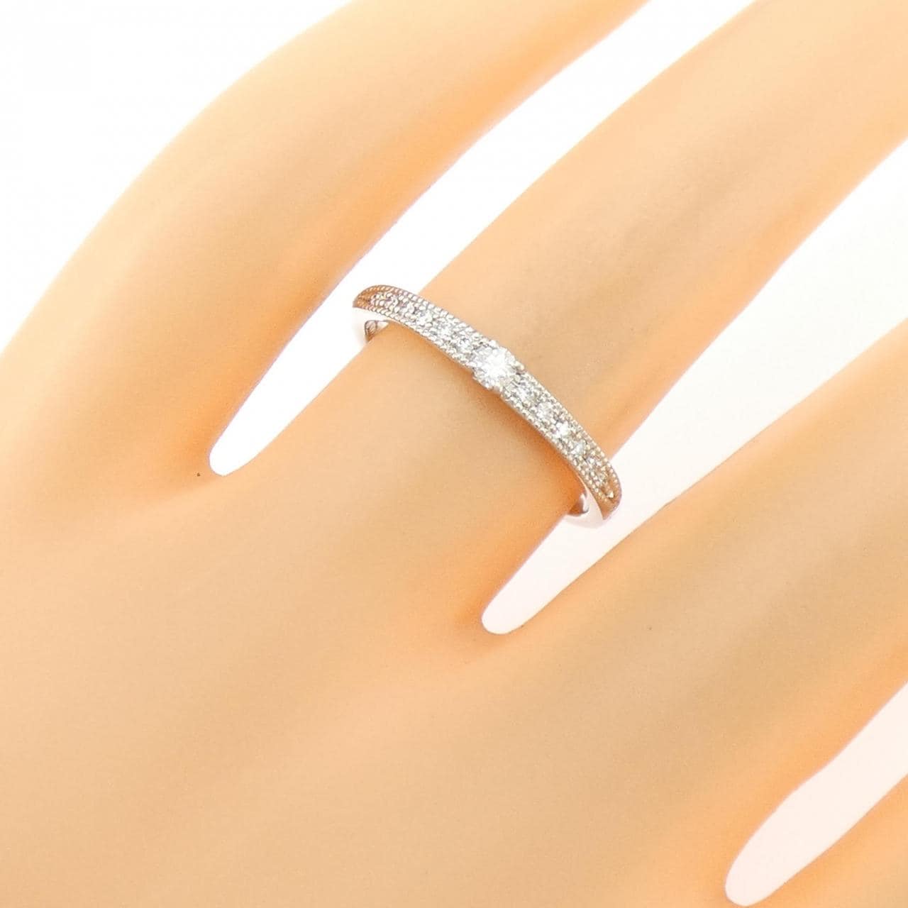 PT950 ダイヤモンド リング 0.107CT