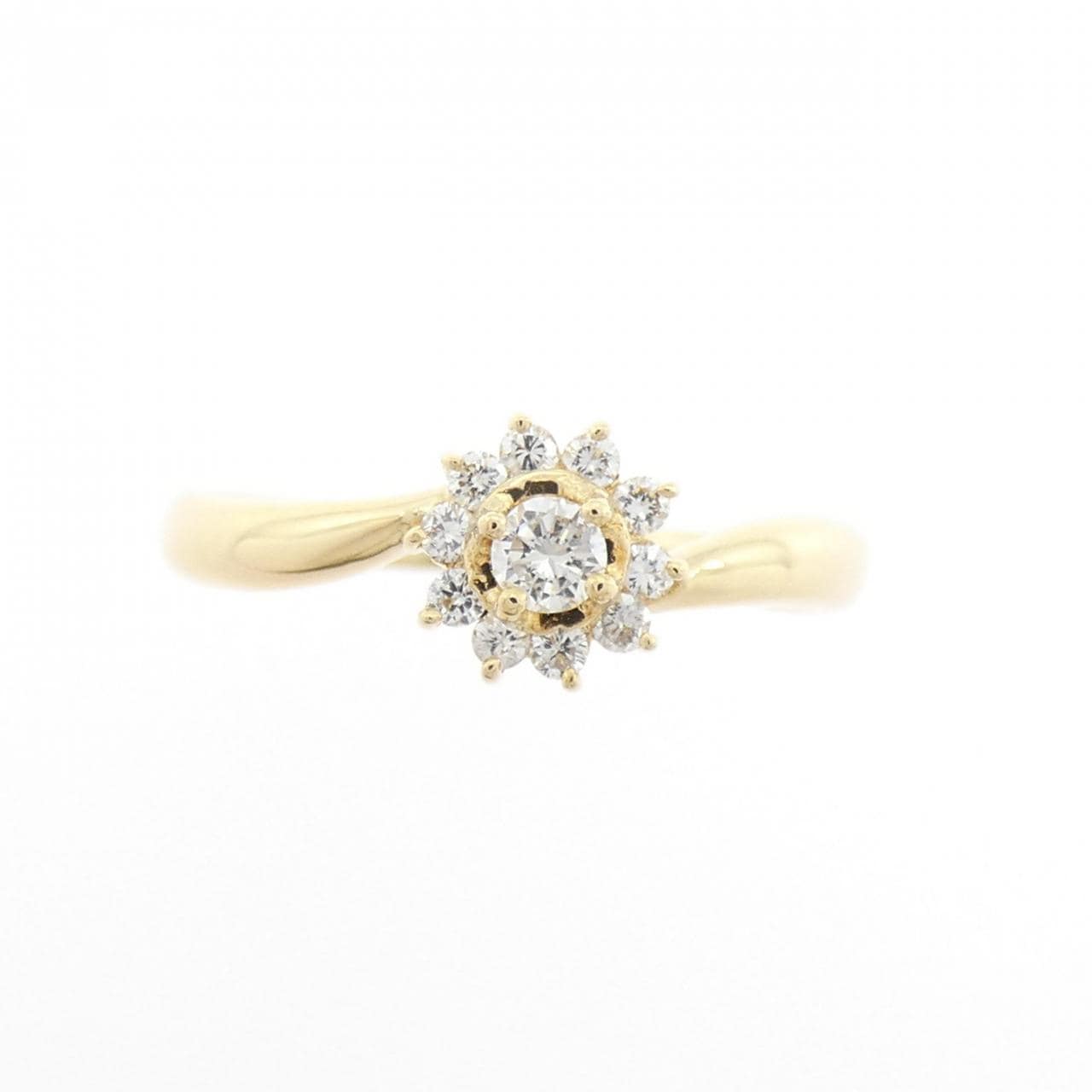 K18YG ダイヤモンド リング 0.15CT