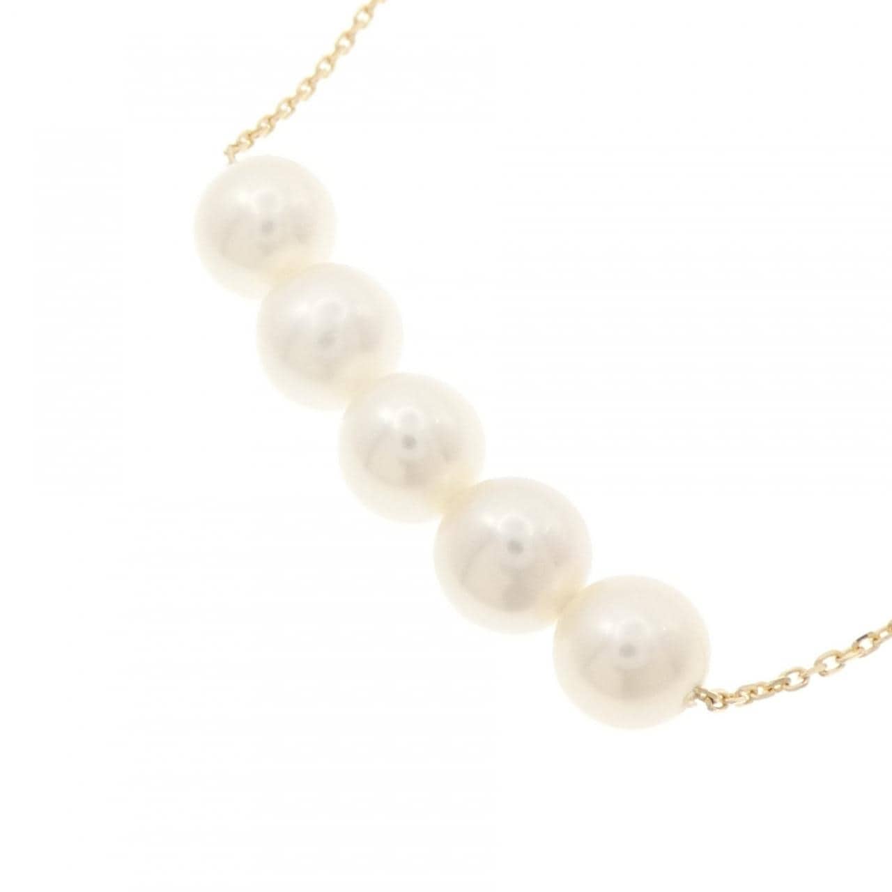 K18YG 淡水パール ネックレス