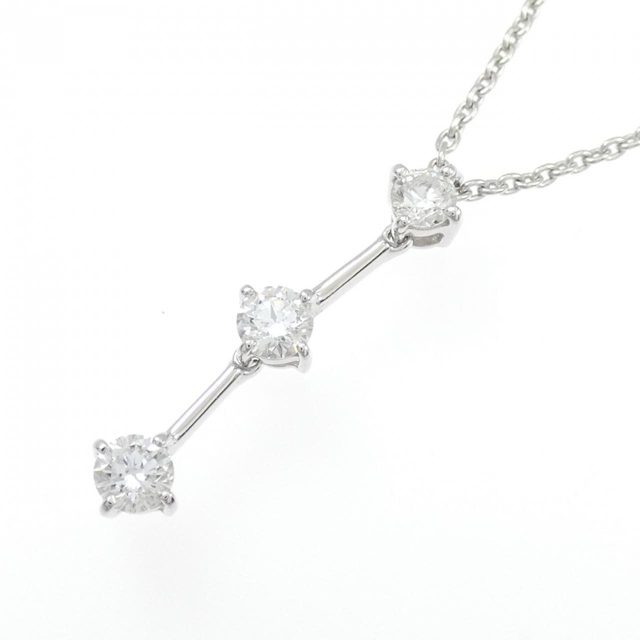 K18WG ダイヤモンド ネックレス 0.51CT