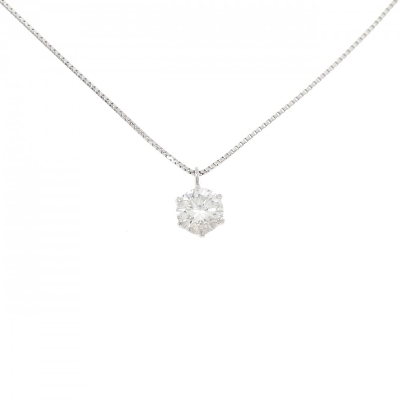 PT900/PT850 ソリティア ダイヤモンド ネックレス 0.511CT