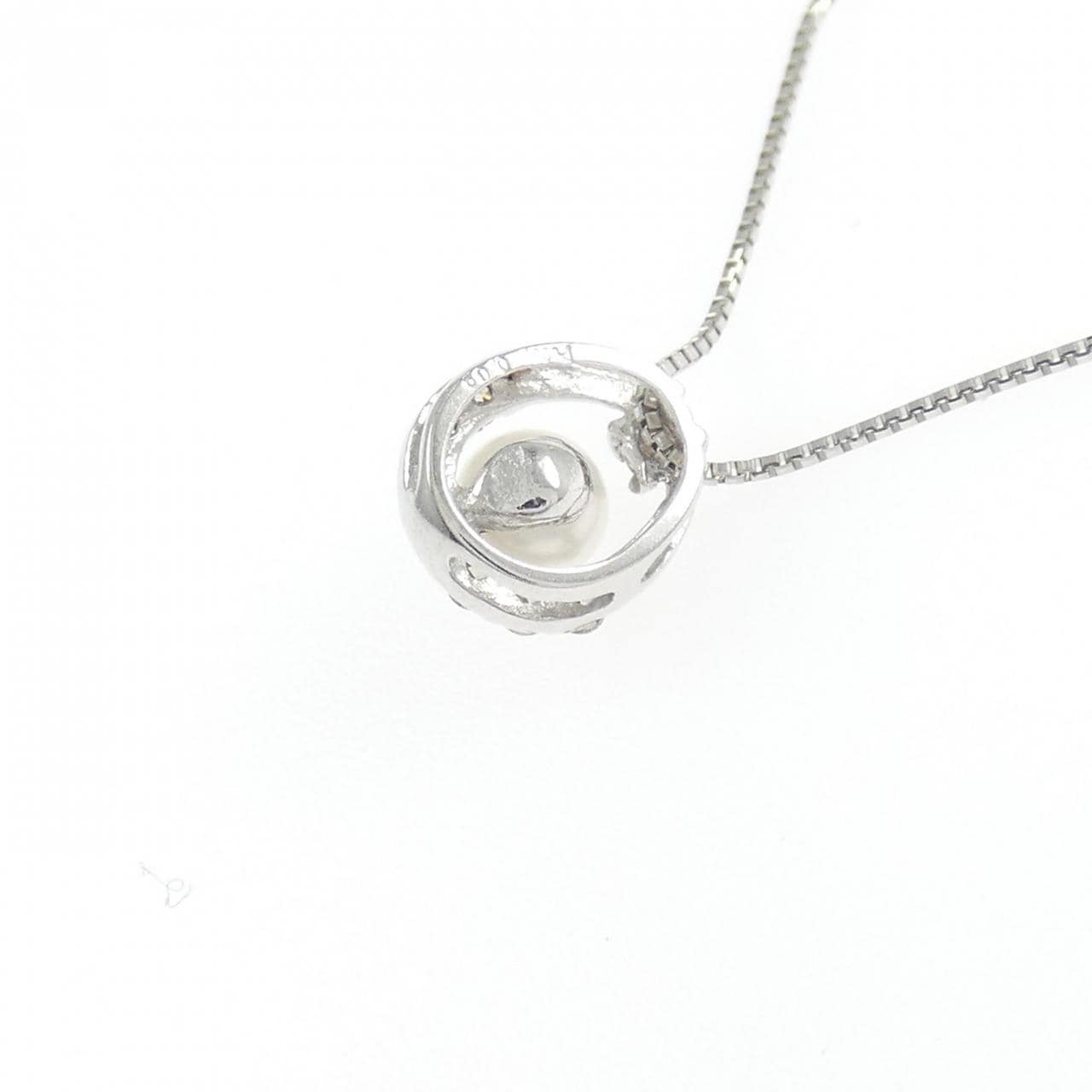 PT950/PT850 淡水パール ネックレス 3.9mm