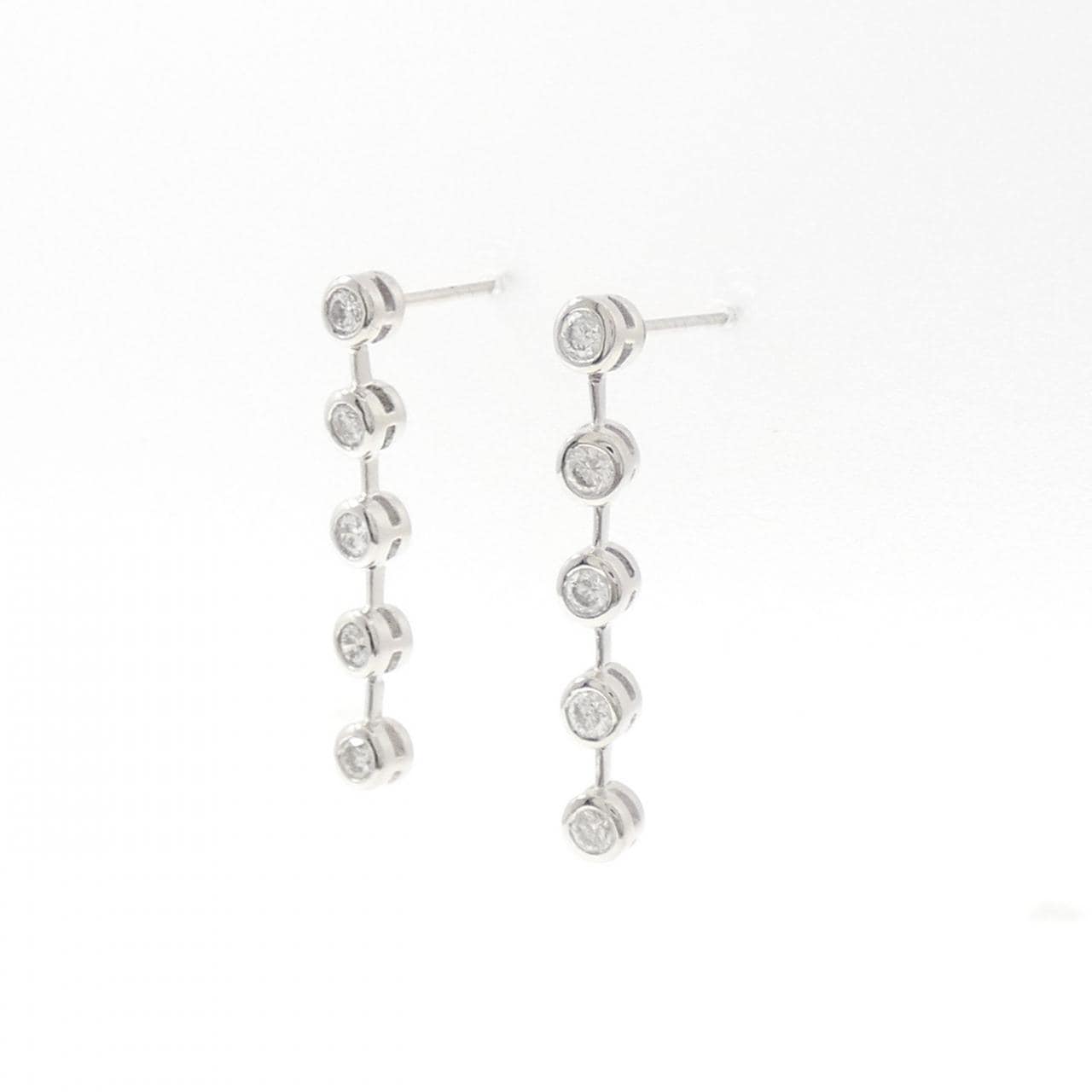 PT900 ダイヤモンド ピアス 0.50CT