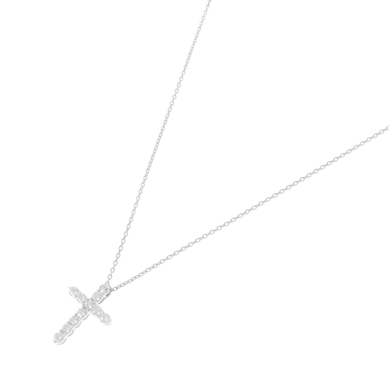 PT900/PT850 クロス ダイヤモンド ネックレス 0.556CT