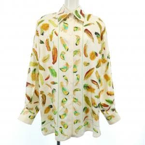 【ヴィンテージ】エルメス HERMES PLUMES ツイルレーヌ. シャツ