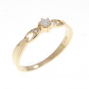 K18YG ダイヤモンド リング 0.06CT
