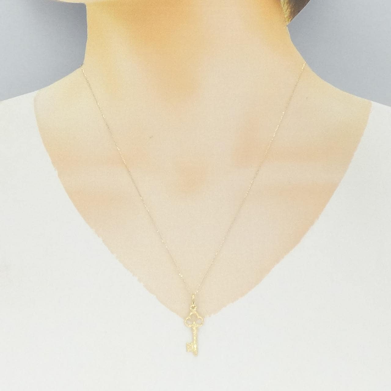 K18YG キー ネックレス