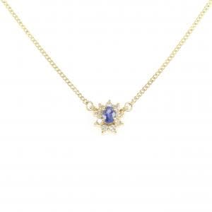 K18YG サファイヤ ネックレス 0.18CT