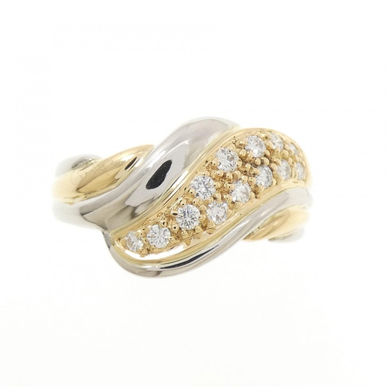 PT900/18KYG ダイヤモンド リング 0.21CT