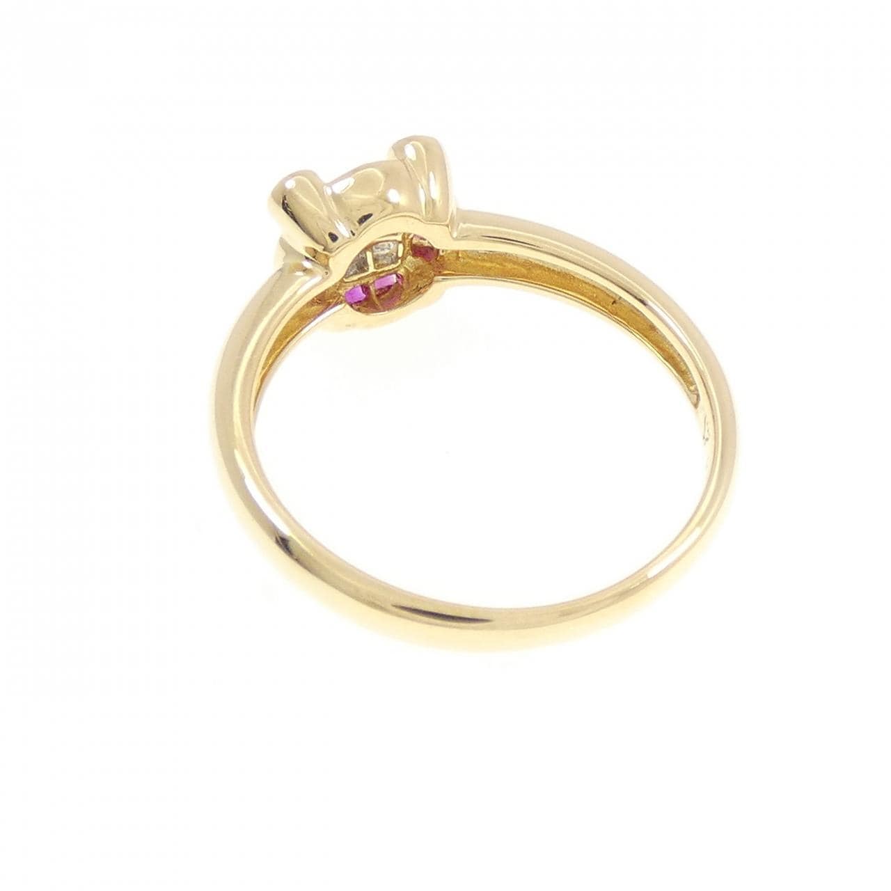 K18YG ルビー リング 0.50CT