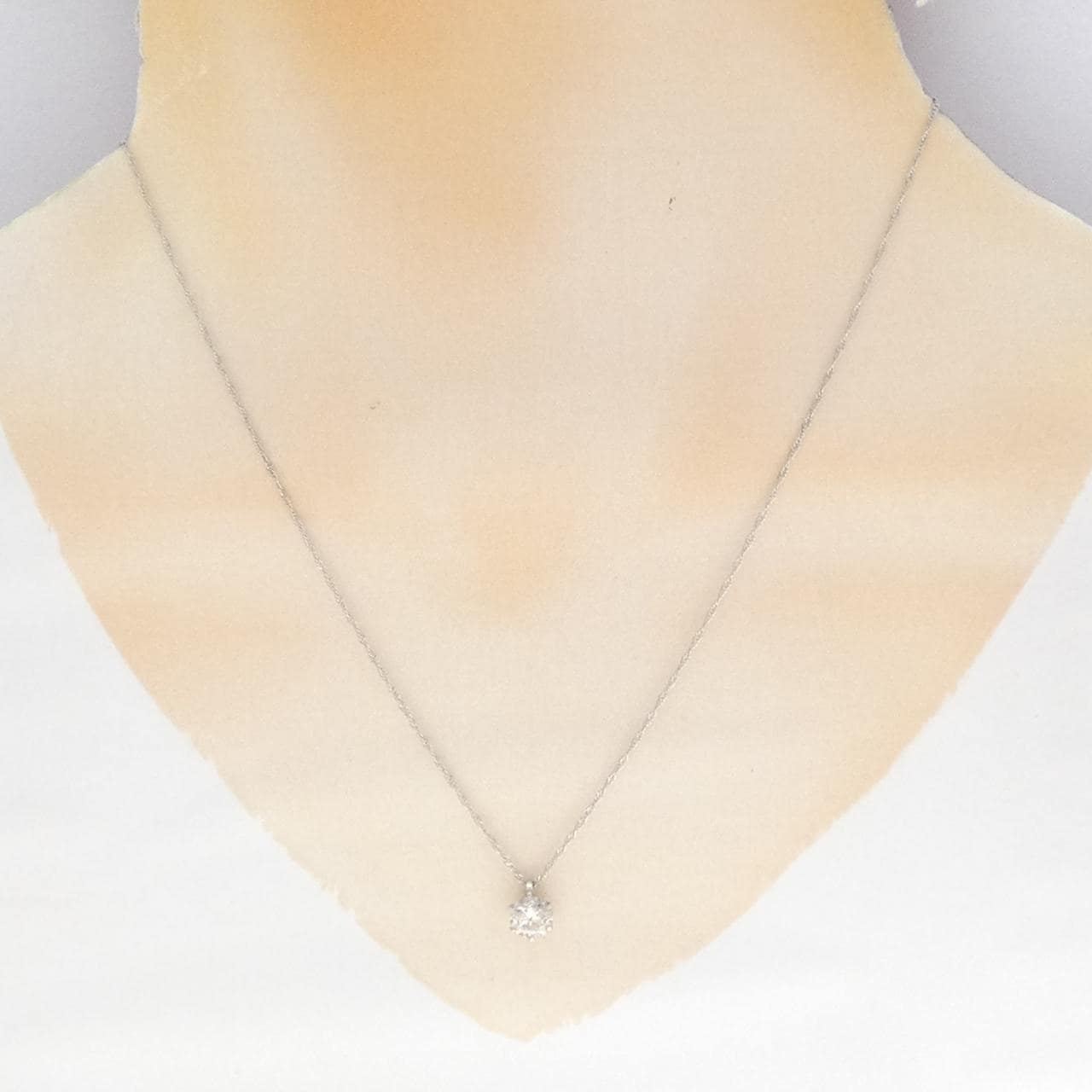 PT1000 ソリティア ダイヤモンド ネックレス 0.848CT