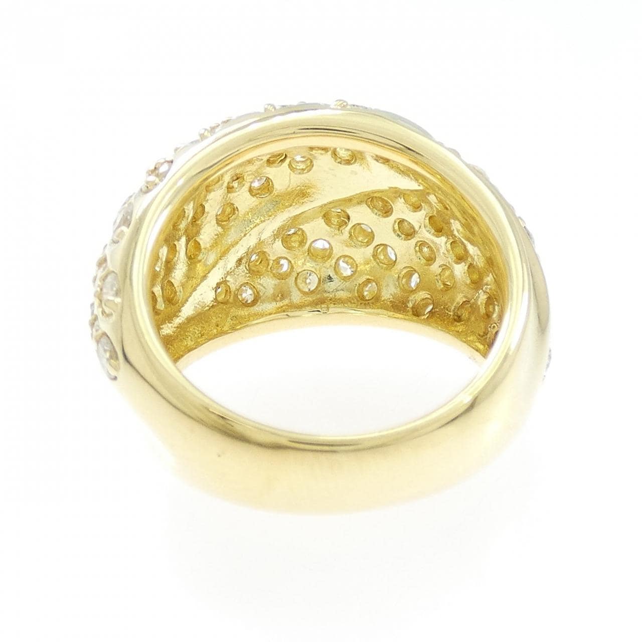 K18YG ダイヤモンド リング 2.06CT