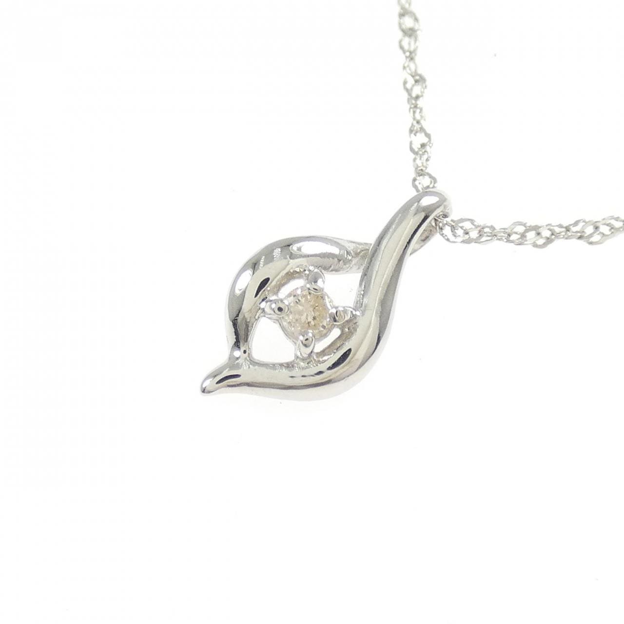 PT900/PT850 ダイヤモンド ネックレス 0.03CT
