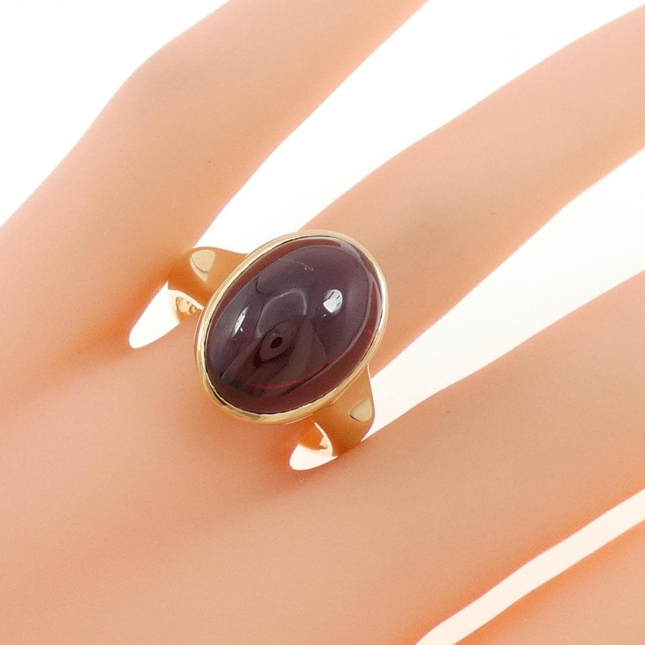 K18YG ガーネット リング