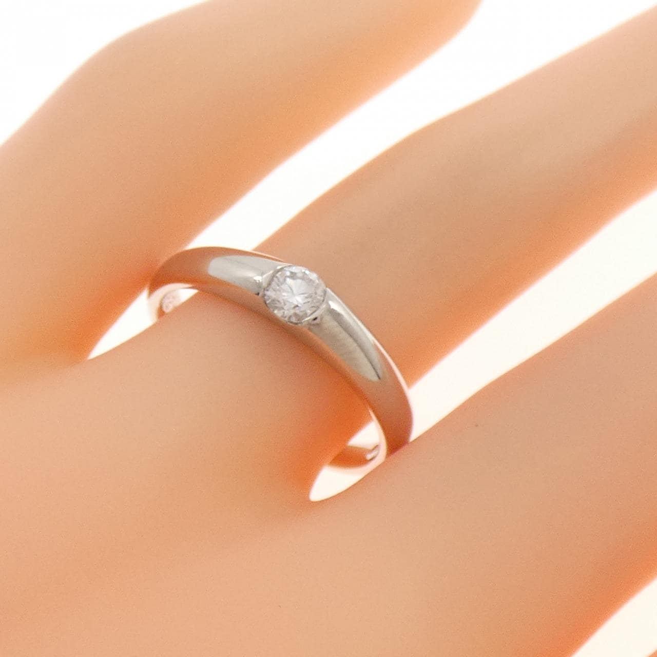 PT900 ソリティア ダイヤモンド リング 0.211CT