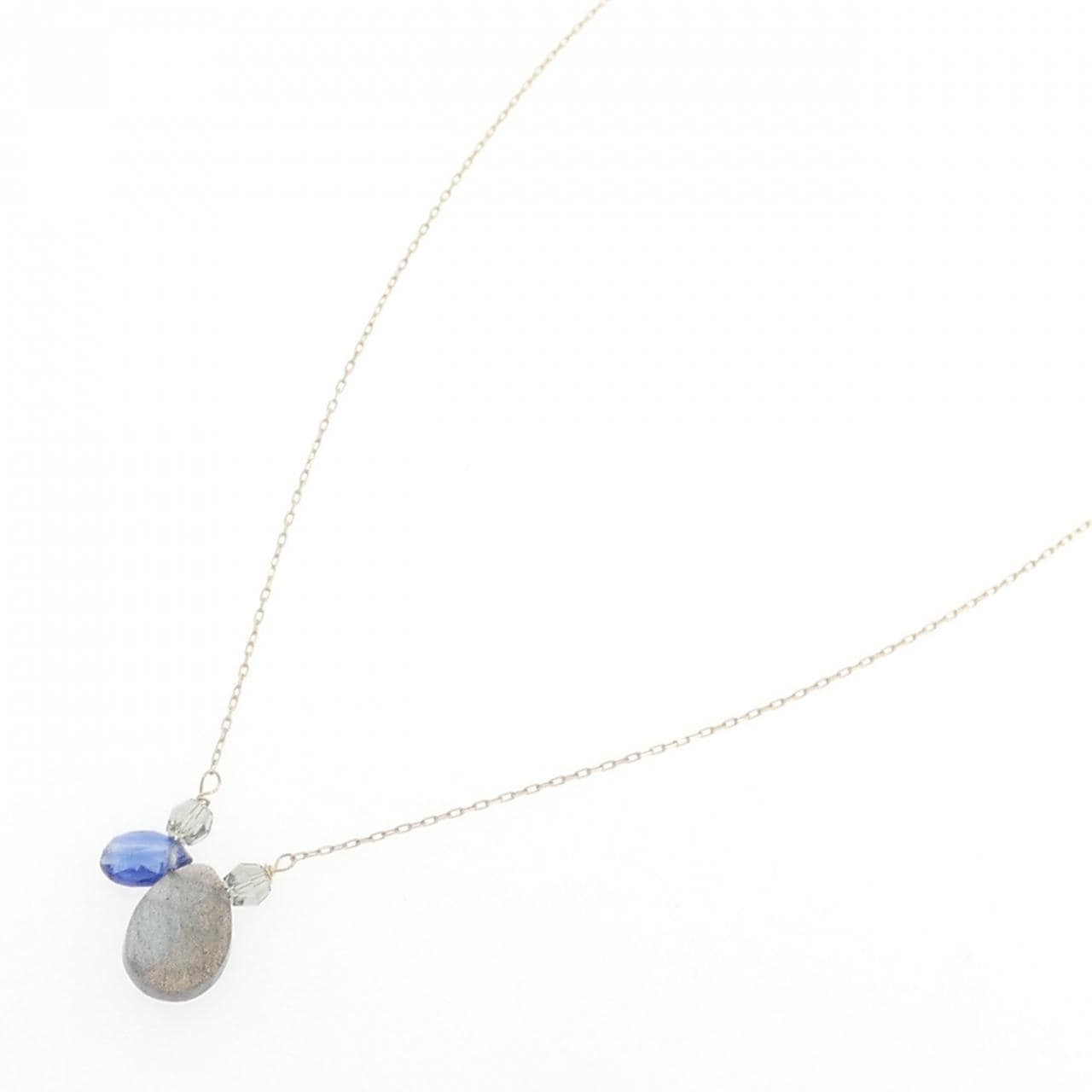 K10YG カラーストーン ネックレス