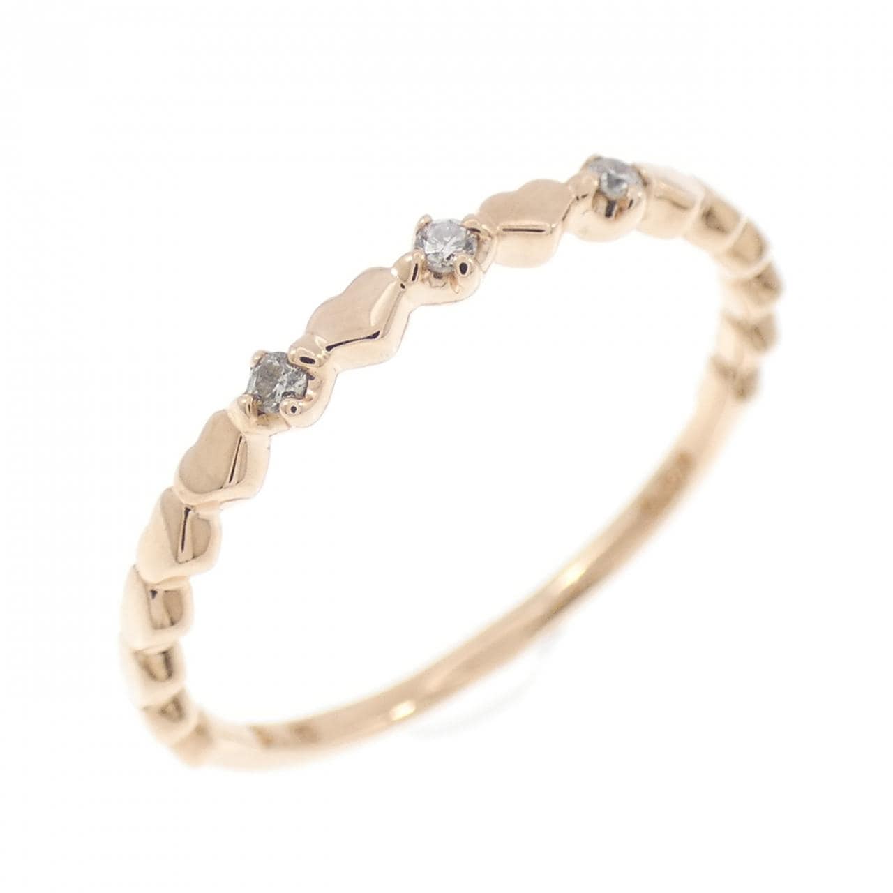 クミキョク ハート ダイヤモンド リング 0.03CT