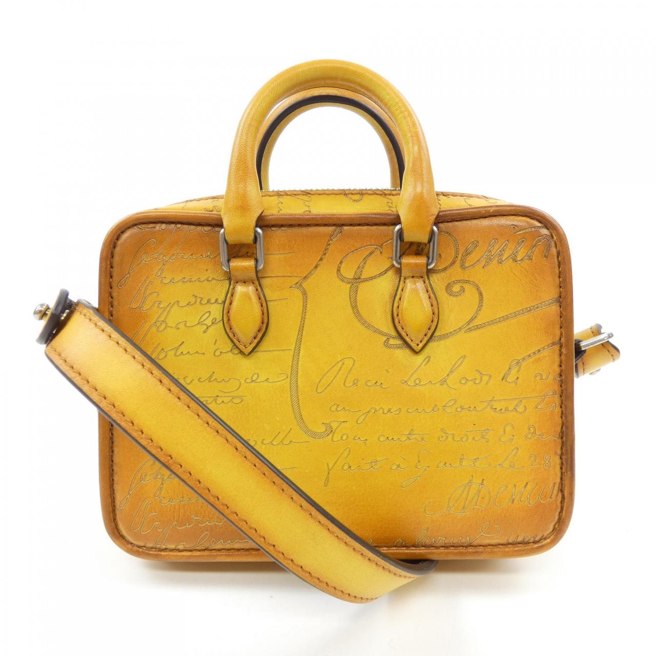 ベルルッティ Berluti アンジュールナノスクリットスワイプレザーポーチ BAG