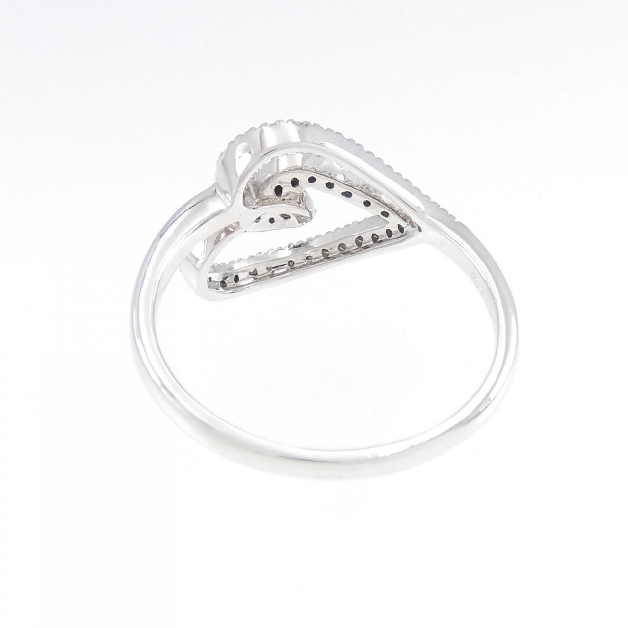 K18WG heart Diamond ring 0.25CT