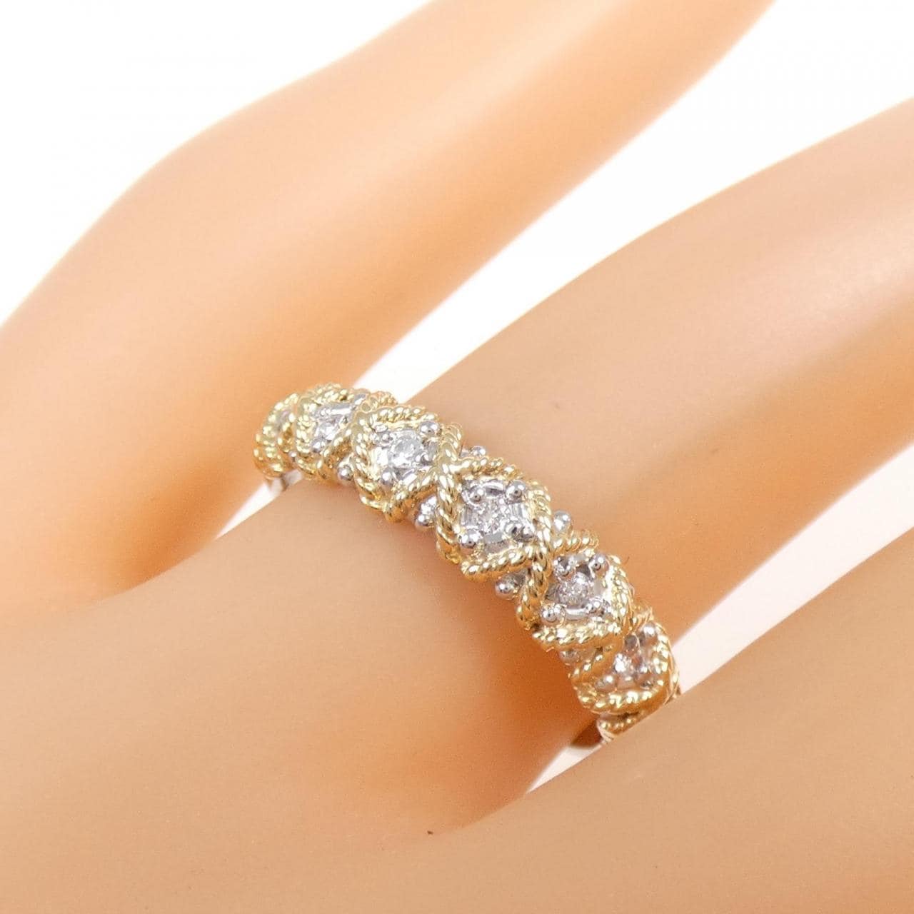 750/PT Diamond Ring 0.07CT