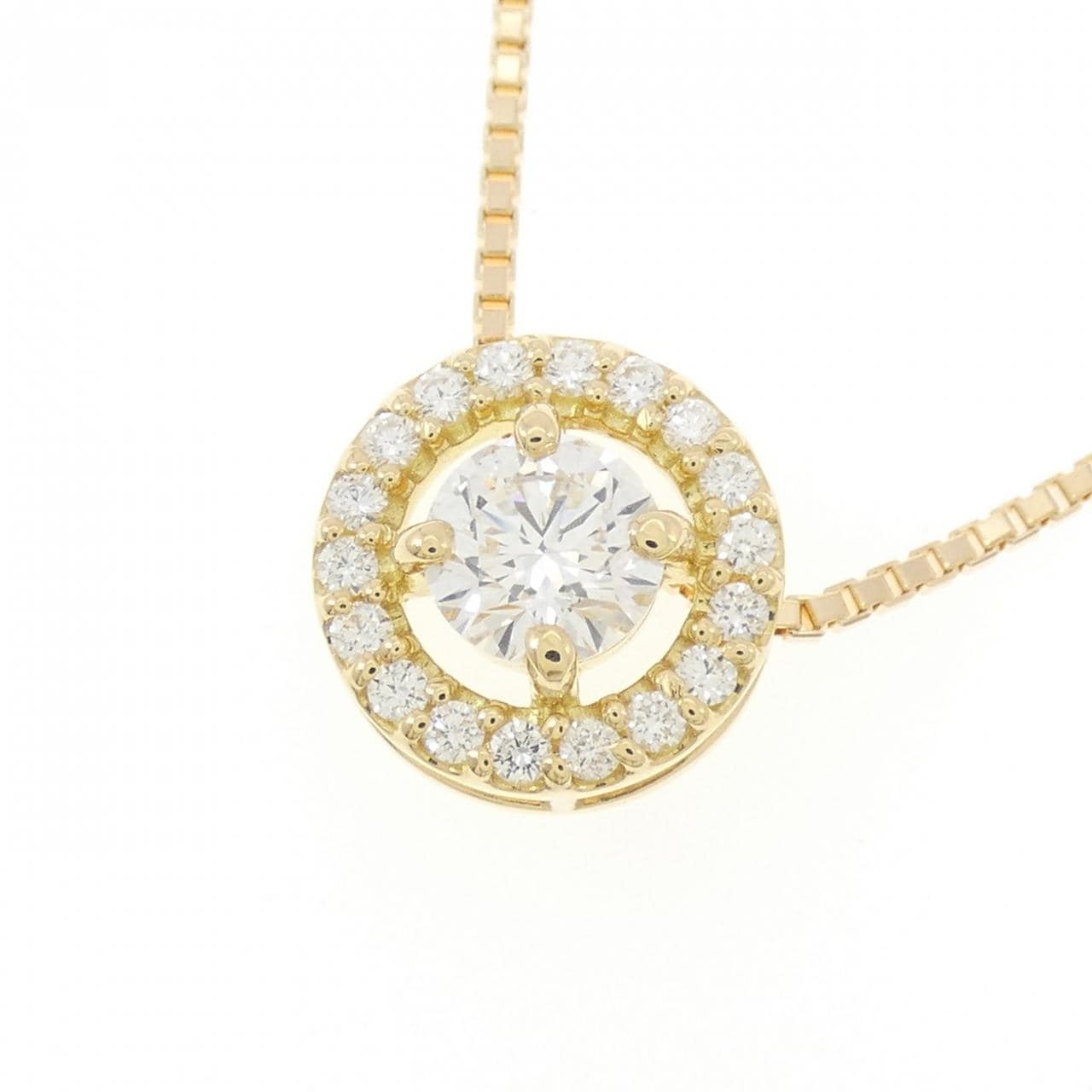 K18YG ダイヤモンド ネックレス 0.768CT D VS2 EXT