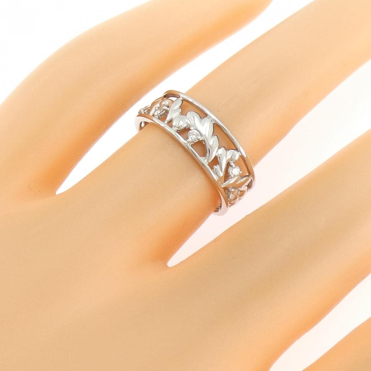 PT900 ダイヤモンド リング 0.09CT