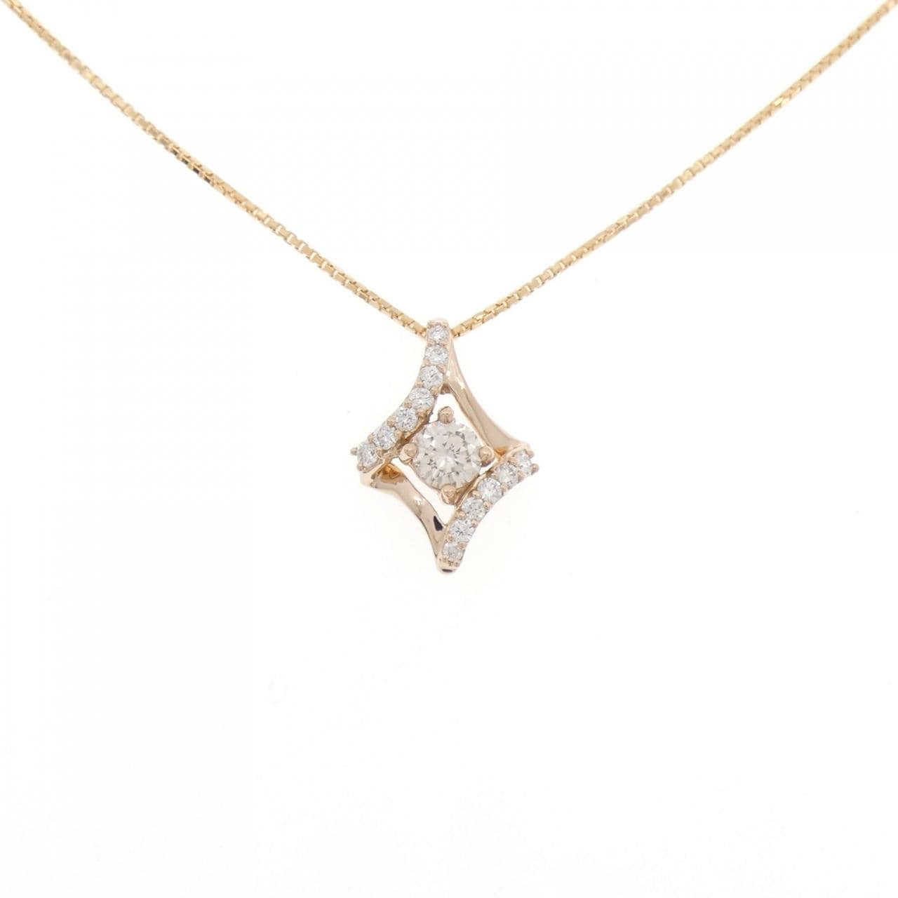 K18PG ダイヤモンド ネックレス 0.306CT