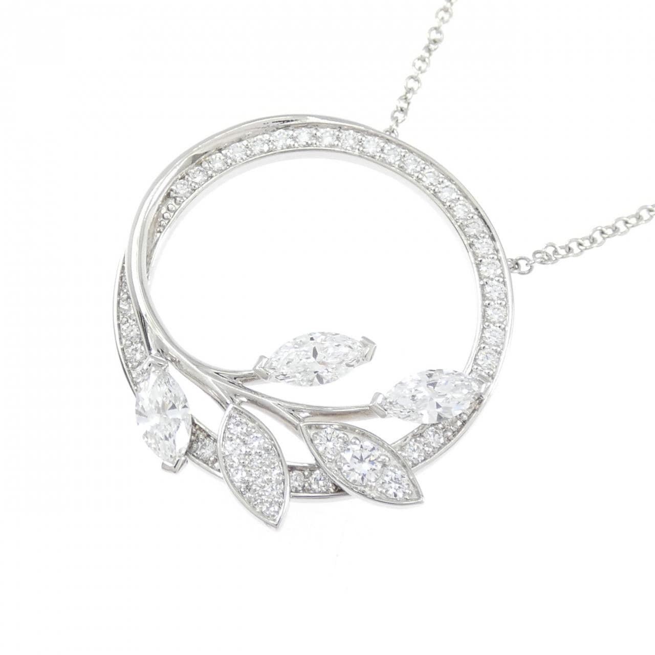ティファニー ヴァイン サークル ラージ ネックレス 0.70CT