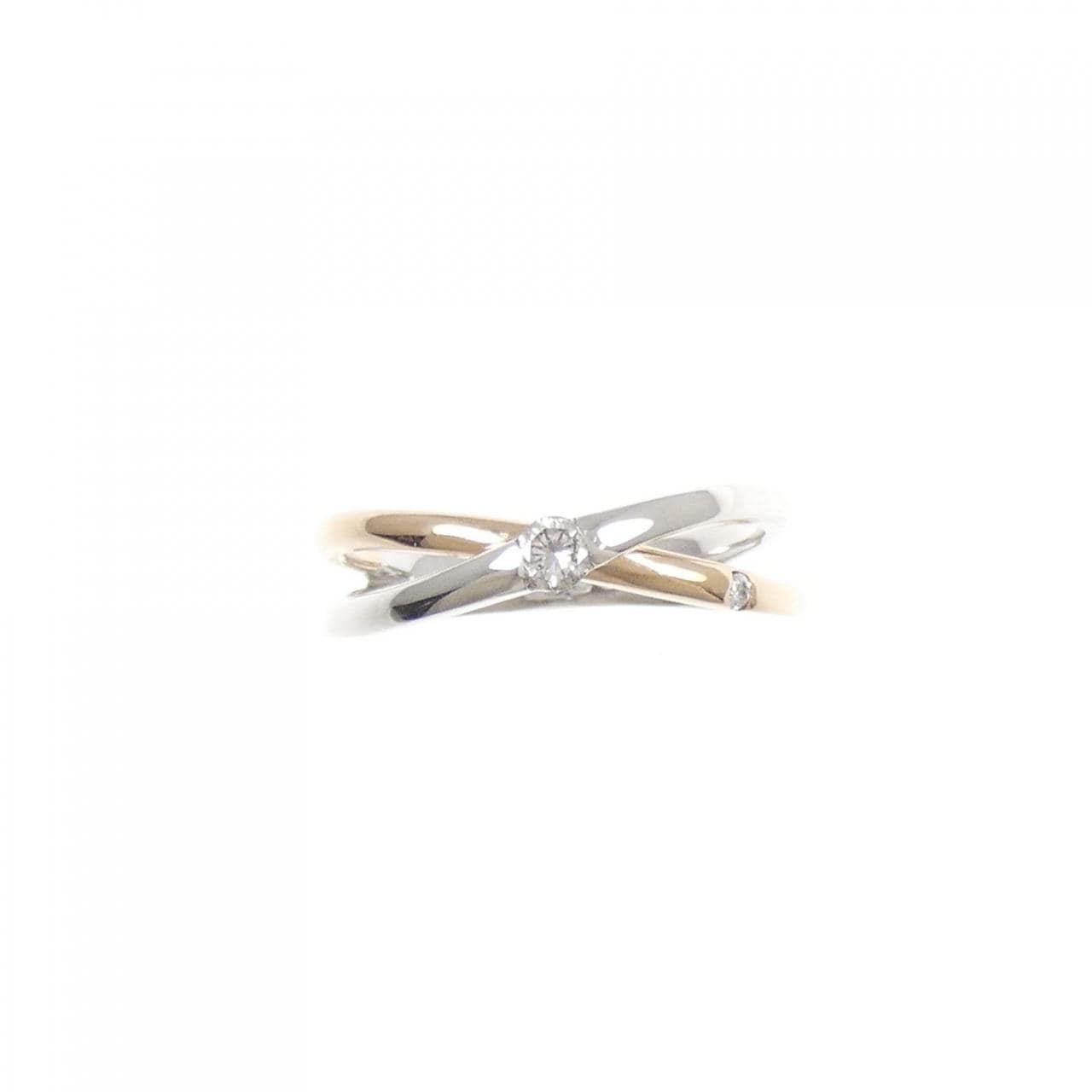 K18WG/K18PG ダイヤモンド リング 0.08CT