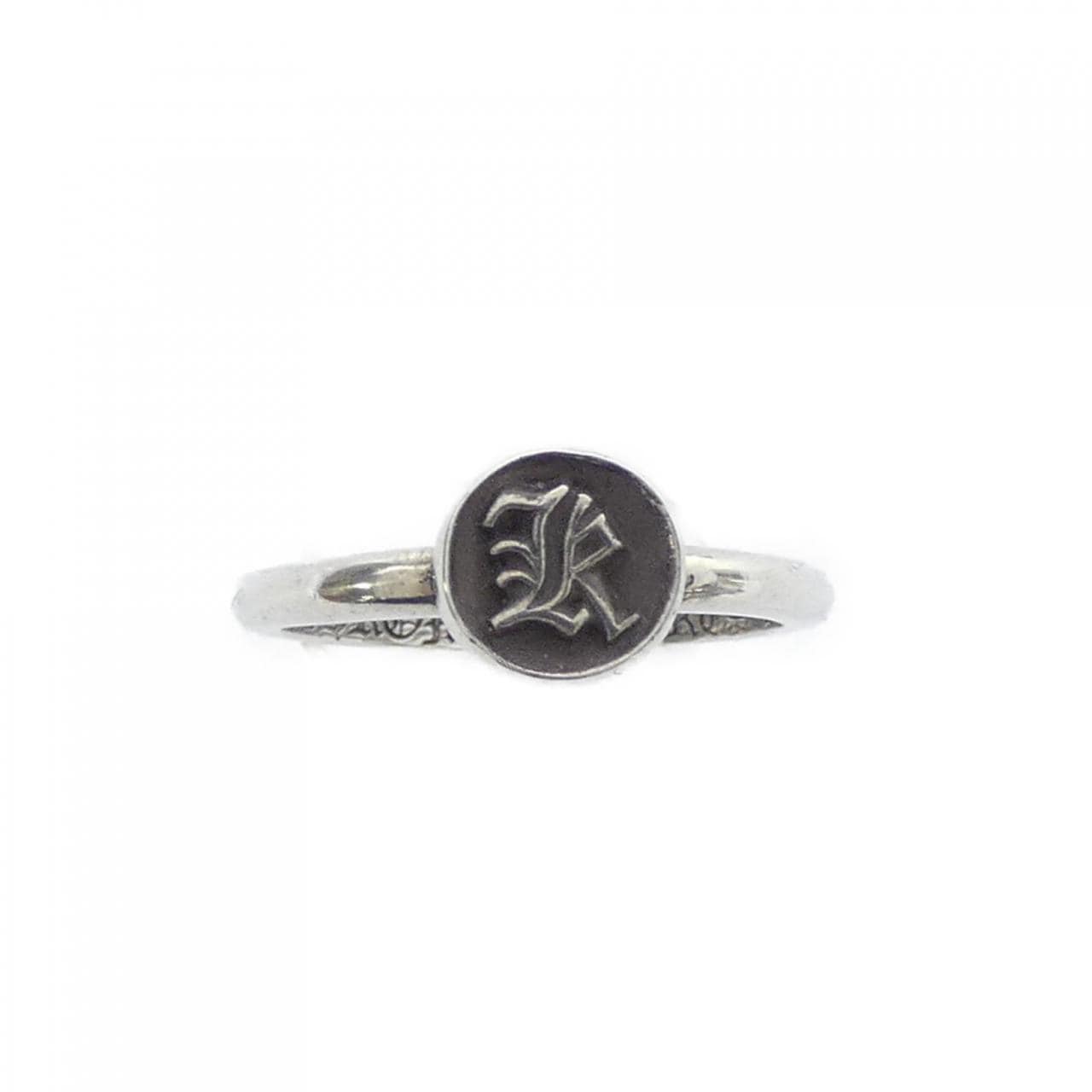 クロムハーツ CHROME HEARTS BBLGM ALPHABET LETTER K 207159917SLV RING
