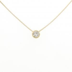 K18YG ソリティア ダイヤモンド ネックレス 0.210CT