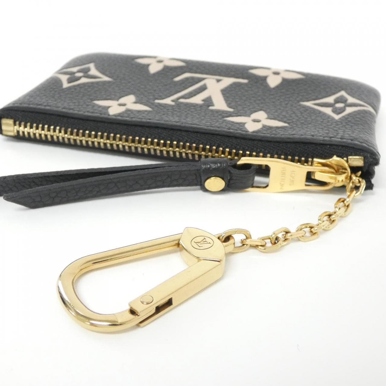 LOUIS VUITTON Bicolor Monogram Empreinte Pochette Cle M80885 Coin & Key Case