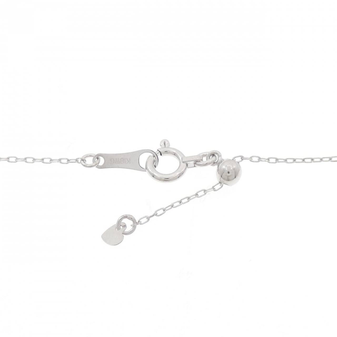 K18WG ダイヤモンド ネックレス 0.40CT