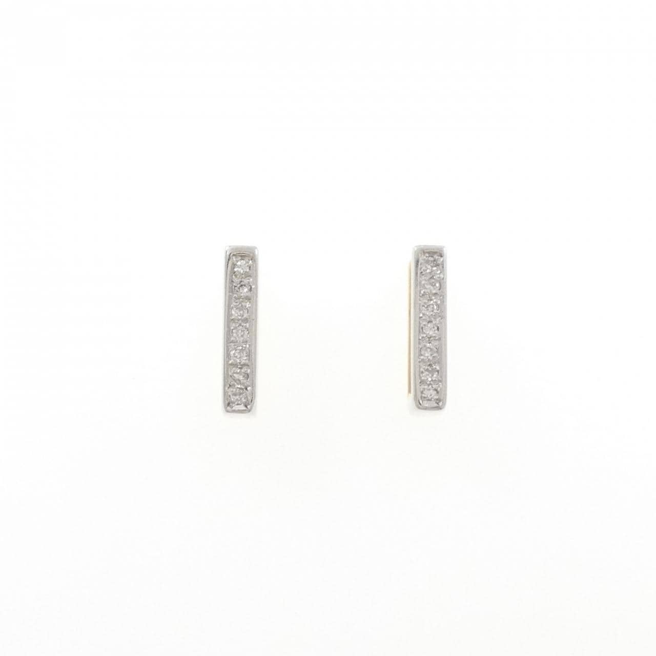K18YG/PT900钻石耳环 0.14CT