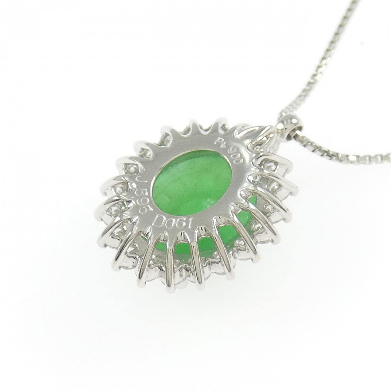 PT900/PT850 ヒスイ ネックレス 5.95CT