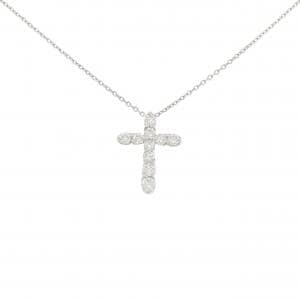 PT900/PT850 クロス ダイヤモンド ネックレス 1.00CT