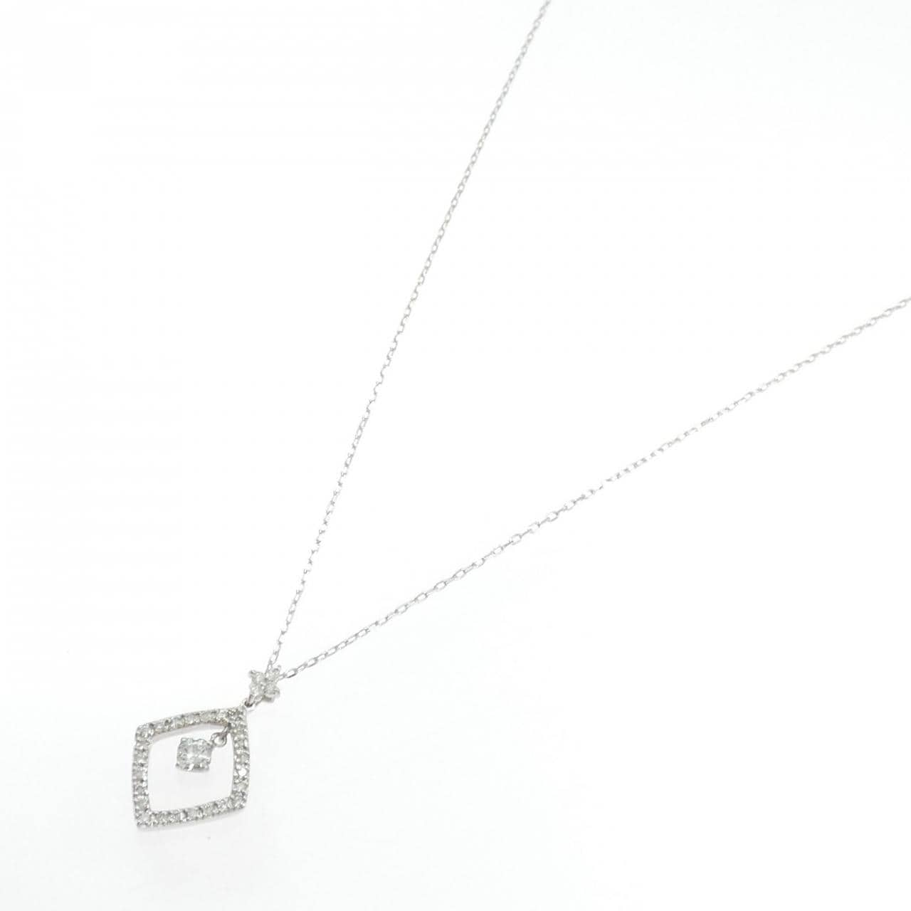 K18WG ダイヤモンド ネックレス 0.40CT