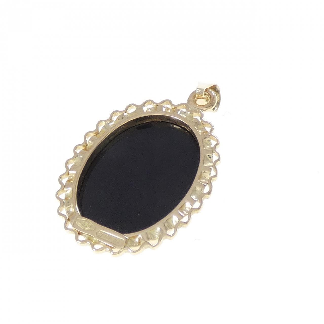 750YG メノウカメオ ペンダント