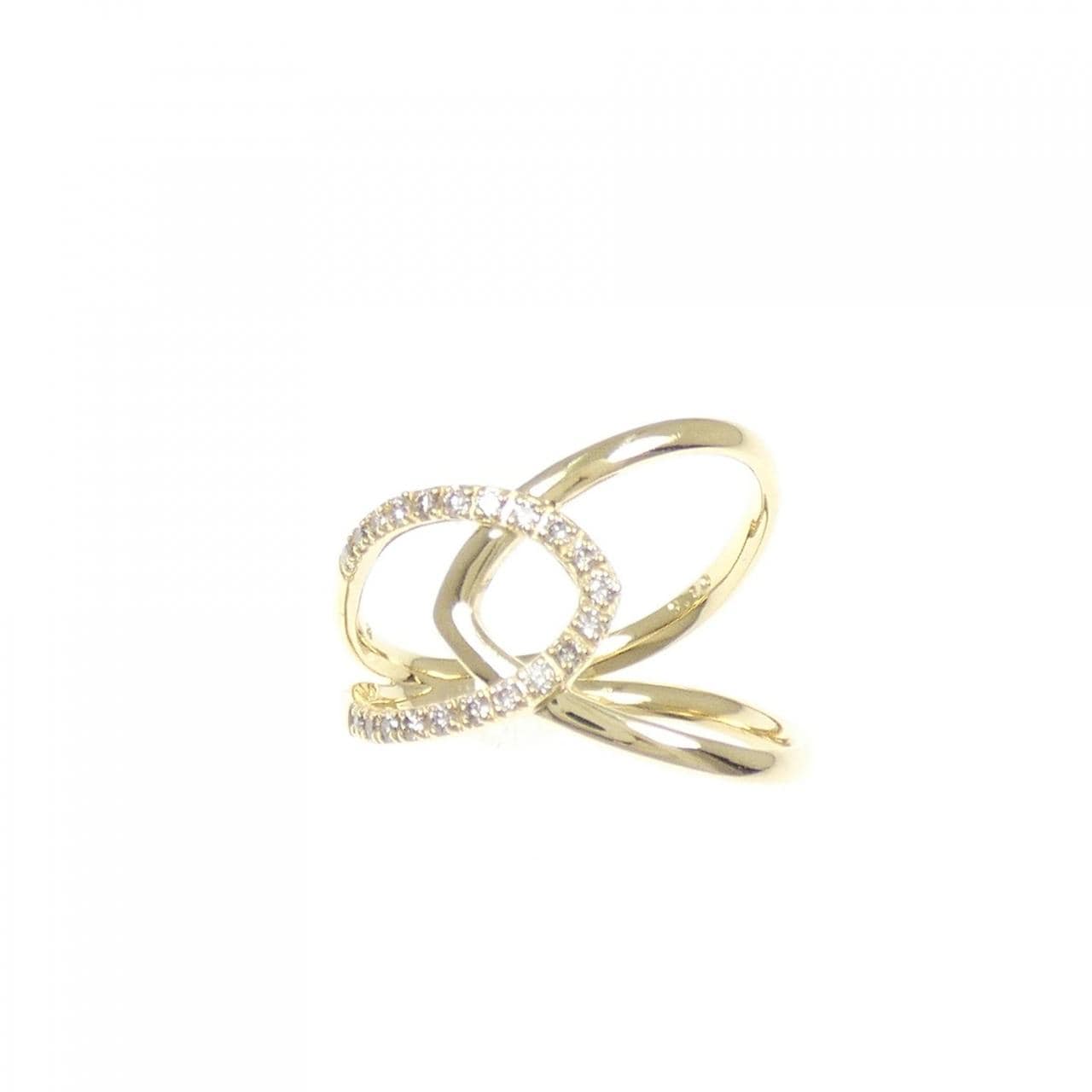 K18YG ダイヤモンド リング 0.10CT