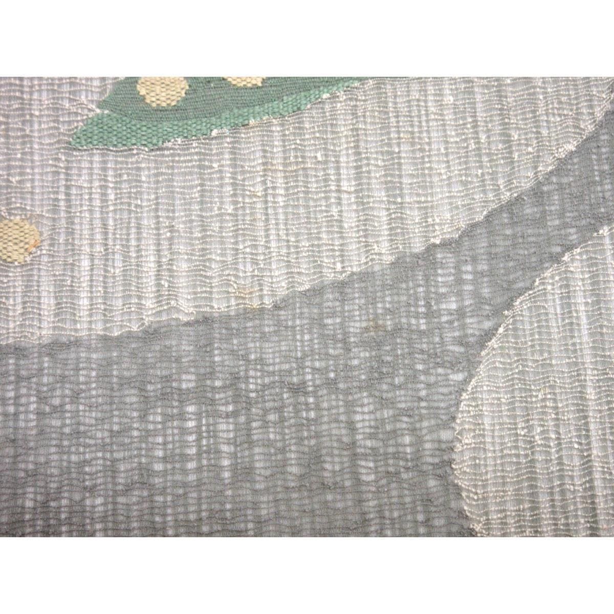 【未使用品】夏袋帯　紬透かしすくい織