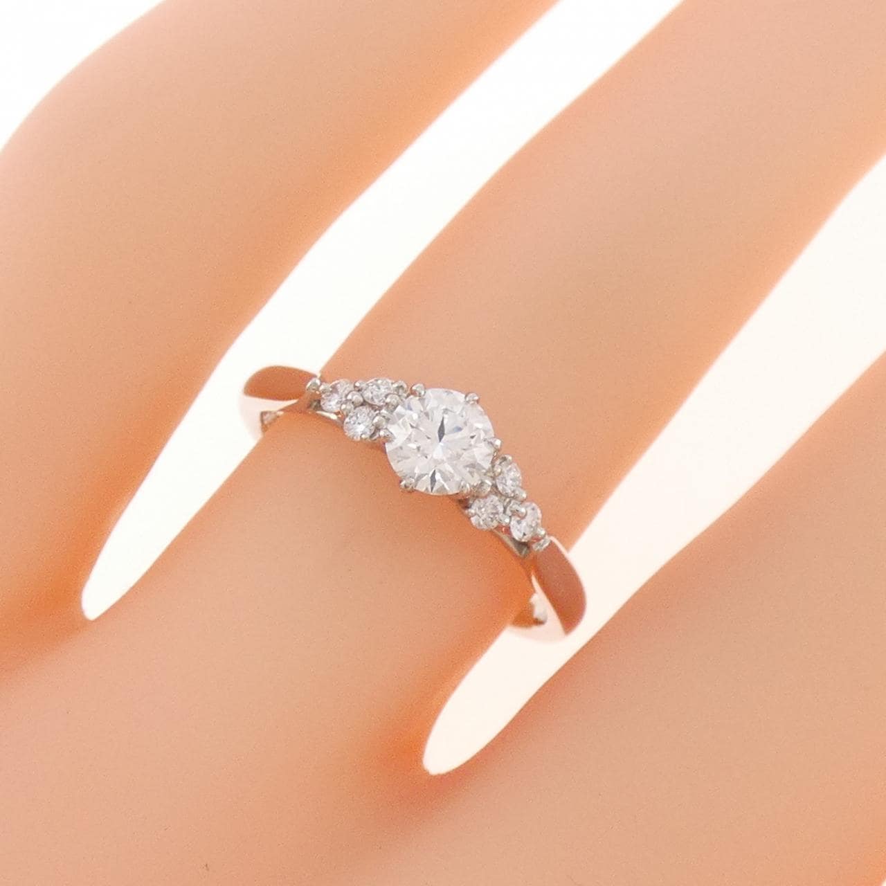 PT950 Diamond Ring 0.325CT F SI1 EXT