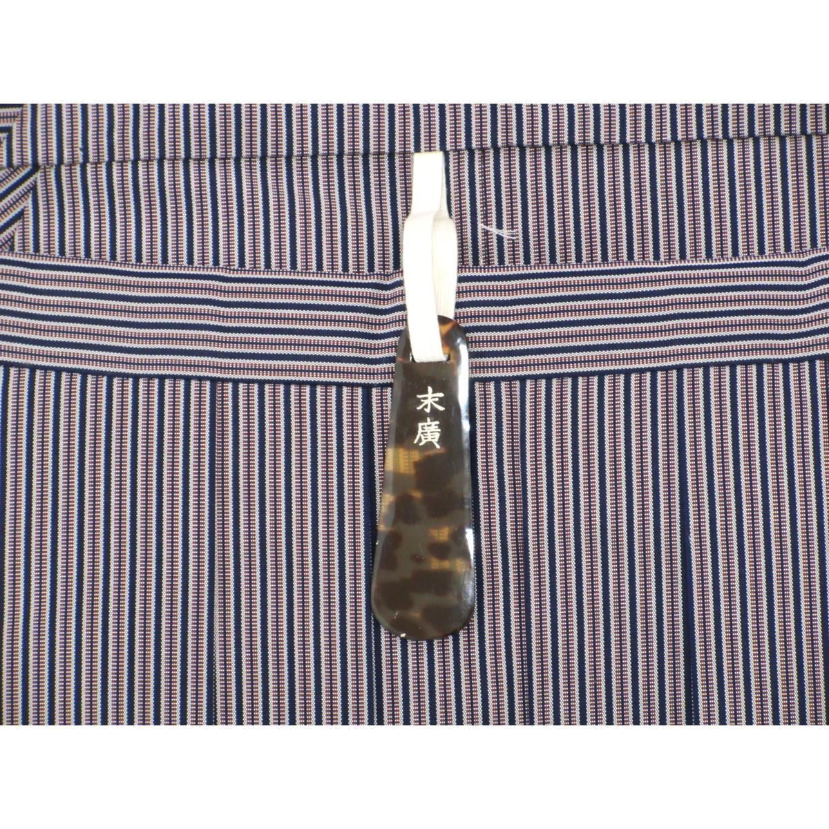 【未使用品】男袴　馬乗り袴　甲田綏郎　精好仙臺平　紐下２．２．０